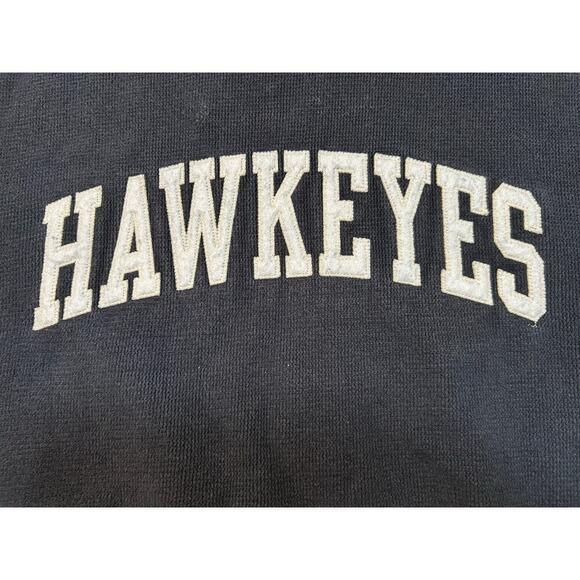 Vintage Gear for Sports Iowa Hawkeyes Women's Spellout Script Sweatshirt black S - Picture 8 of 8